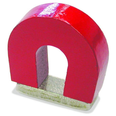Master Magnetics 07279 Horseshoe Magnet With Keeper, 1 in Dia X 1 in L X 1 in W X 0.32 in H, 2 lb