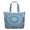 Healing, variant on Healing Meditation Mala Duffel Abstract Trippy Travel Tote with Geometric Pattern, Spiritual Boho Style