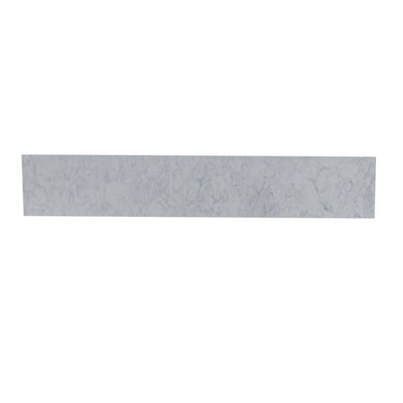 MMTX carrara gray engineered stone vanity top side backsplash