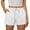 C03_White, variant on White Shorts for Women 2026 Cotton Linen Elastic High Waisted Summer Lounge Shorts with Pockets Beach Holiday Shorts L