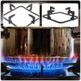 thumbnail image 3 of FUTUREORYY 2Set Black Cast Iron Stove Racks for Gas Stove Pot Rack with Heat Diffusion, 3 of 8