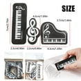 thumbnail image 4 of Denhf 3Pcs Musical Note Erasers, Pencil Erasers Set with Music Symbol Design, Novelty Music Themed Erasers for Choirs, Concerts, and Music Classrooms, Office Stationery Supplies, 3 Styles, White, 4 of 9
