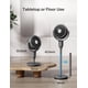 thumbnail image 4 of PELONIS AeroFan 2 en 1, ventilador de mesa y ventilador de pedestal, 22 pies/s, OmniFlow (oscilación automática de 135°+90°), ventilador de piso silencioso de 23 dB con 3 velocidades, control remoto, 4 of 5