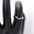 thumbnail image 2 of SS DESIGNS Silver Thumb Ring 925 Sterling Silver Wavy Curved Band Minimalist Stackable Finger Ring Durable Elegant Modern Style Jewelry, 2 of 6