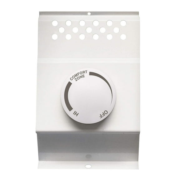 Cadet Built-in Double Pole Thermostat Kit for Cadet Electric Baseboard Heaters (Model: BTF2W, Part: 14925), 22 Amp, 120/208/240 Volt, White