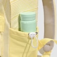 thumbnail image 5 of Cute Aesthetic School Backpack, Spacious Backpack with Pendant, Lightweight Breathable Bookbag for Middle School College (Yellow), 5 of 10