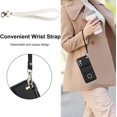 thumbnail image 6 of Compatible Samsung Galaxy A54 5G Case Wallet with Card Holder,4 Card Slot Shockproof Case PU Leather Phone Case for Galaxy A54 5G Wallet Case with Lanyard Women,Samsung A54 5G Case Stand Black, 6 of 7