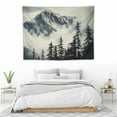 thumbnail image 3 of ONETECH  National Parks Tapestry, Canadian Smokey Mountain Cliff Outdoorsy Idyllic Scenery Photo Retro Artwork Landscape Print, Wide Wall Hanging for Bedroom Living Room Dorm, 3 of 7