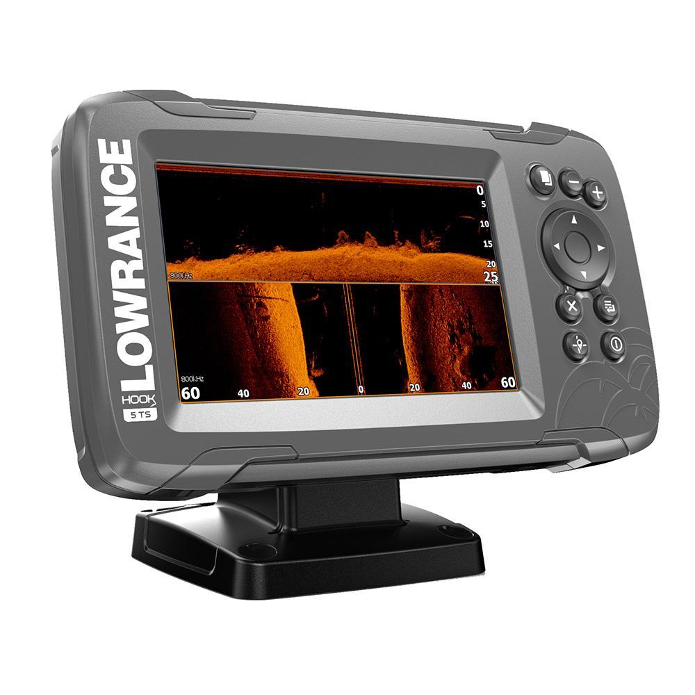 Lowrance HOOK?5 5" ChartplotterFishfinder TripleShot Transom Mount