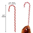 thumbnail image 2 of Scheam 5.9" Long Crutch Candy Christmas Decoration 40 Pcs Plastic Fake Candy Cane Ornaments Twisted Cane for Xmas Tree Hanging New Years Party Holiday Gift Decor (Red and White), 2 of 7