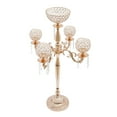 thumbnail image 5 of Dwellnix Sliver 5 Arm Candelabras Centerpieces Table 35 Inches Tall Candle Stand, 5 of 7
