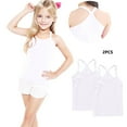 thumbnail image 2 of GigrtiJin 12 Months-13 Years Infant Baby Girls Cotton Bottom Camisole Solid Color Sleeveless Base Casual Tank Tops for Toddler 2 Pack, 2 of 6