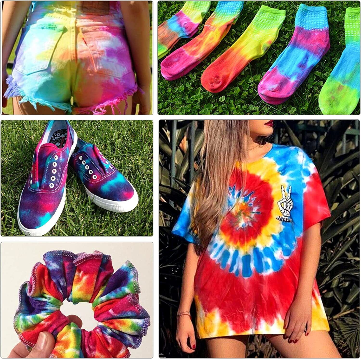 HTVRONT - Brandclub - HTVRONT Tie Dye Powder 8 Colors Tie Dye