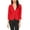 Red, variant on Women's Elegant Long Sleeve Blazer – Solid Button-Front Casual Style