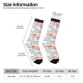 thumbnail image 2 of KLL Donuts and Coffee Print Cool Socks Men's Women's Crew Socks Funny Crazy Novelty Stockings, 2 of 6