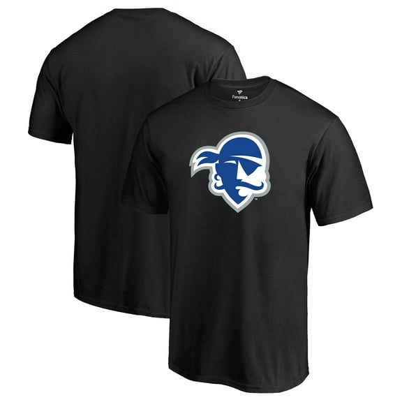 Men's Black Seton Hall Pirates Primary Logo T-Shirt