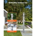 thumbnail image 5 of KFFKFF Ashtray Bin, Cylinder Design in Stainless Steel, Standalone and Durable Outdoor Ash Disposal for Garden, Office, Eateries, Hotels, Bars, Silver, 5 of 9