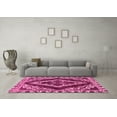 thumbnail image 3 of Ahgly Company Indoor Round Abstract Pink Modern Area Rugs, 8' Round, 3 of 4