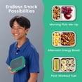 thumbnail image 4 of Bentgo Stainless Steel Snack Box - Leak-Proof, 2 Compartments, 2-Cup Capacity, Ideal for Kids 3+, Teens & Adults, Durable, Reusable (Gray Leaf), 4 of 8