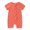 Orange, variant on Utoimkio Newborn Summer Baby Boy Girl Rompers Zip-up Bodysuit One Piece Jumpsuit Short Sleeve Playsuit One Piece Outfit Clothes