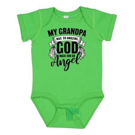 

Inktastic My Grandpa Was So Amazing God Made Him an Angel Gift Baby Boy or Baby Girl Bodysuit
