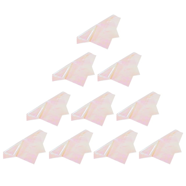 WASHWEPE 1set Iridescent Colors Cellophane Paper For Present Wrapping Flower Wrap For Weddings Crafts And More 10sheets