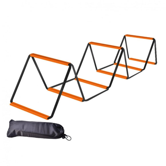 Escalera de agilidad, escalera de juego de pies de fútbol, mejora la coordinación, escalera de velocidad, equipo de entrenamiento de agilidad para 8 Rejillas Con Bolsa