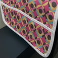 thumbnail image 3 of Geometric Microwave Oven Cover, Colorful Abstract Modernistic Funny Pattern with Rounds and Squares, Water Resistant Organizer with Pockets for Kitchen, 36" x 12", Pastel Pink Multicolor, by Ambesonne, 3 of 4