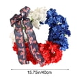 thumbnail image 3 of erdimoy Artifical Patriotic Wreath Fourth of July Wreath with Hydrangeas Ivy Spring Summer Wreath for Front Door Wall Decor Indoor Outdoor, 3 of 6