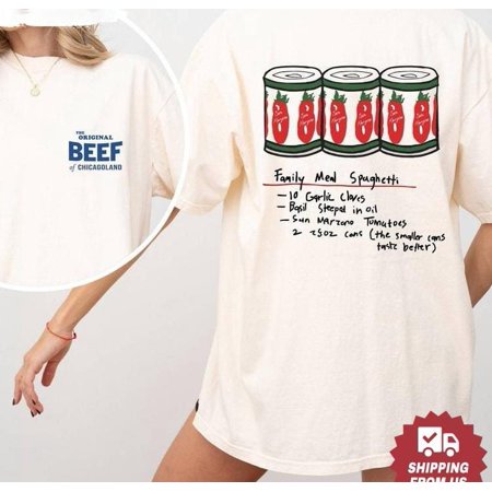 TSHIRT-The Bear Show 2 Sided T-Shirt, Retro Jeremy Allen White Italian Beef Sandwich Hoodie, The Original Beef of Chicagoland Sweatshirt