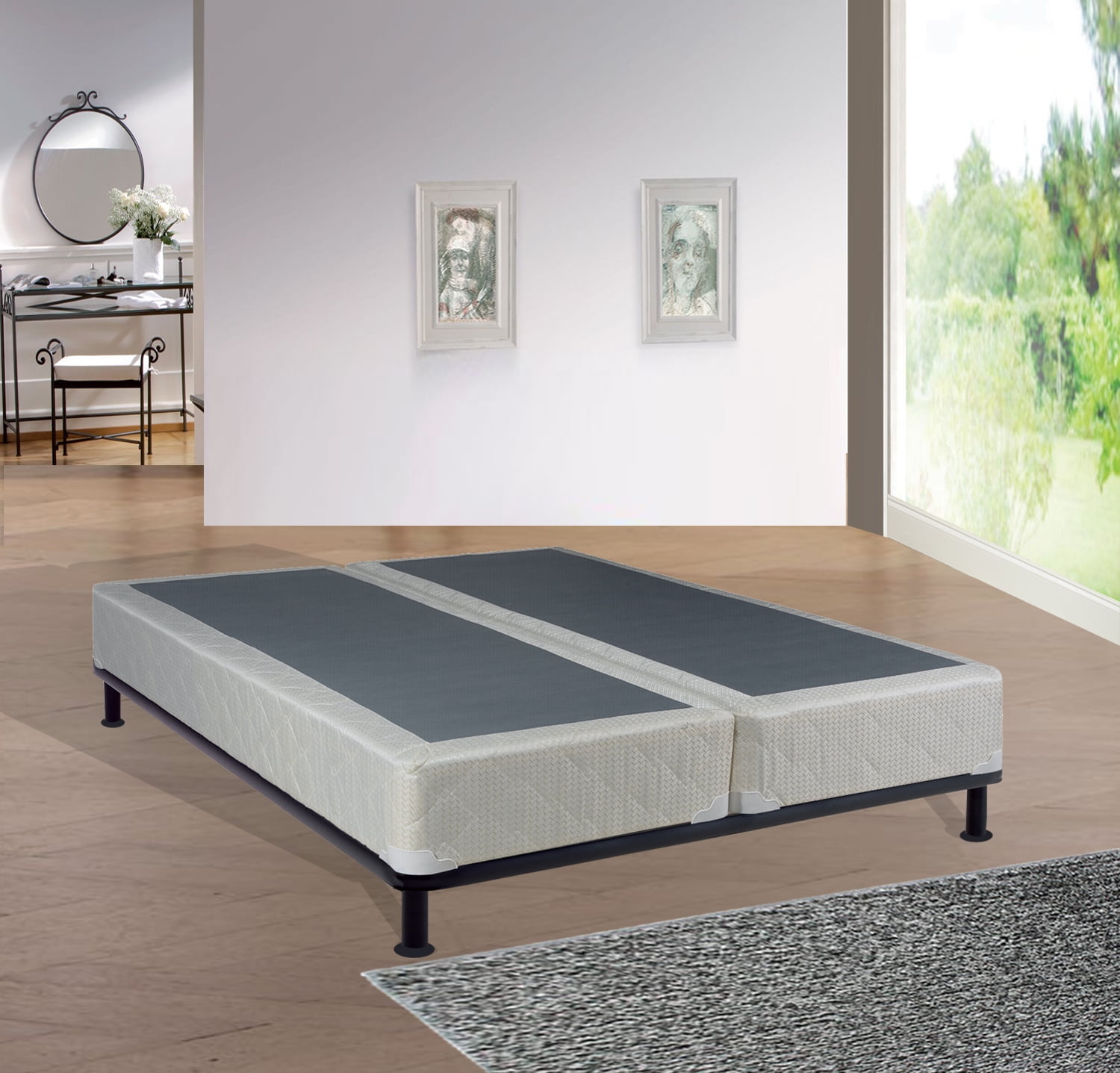 Continental Sleep, 8" Assembled Waterproof Vinyl Box Spring for
