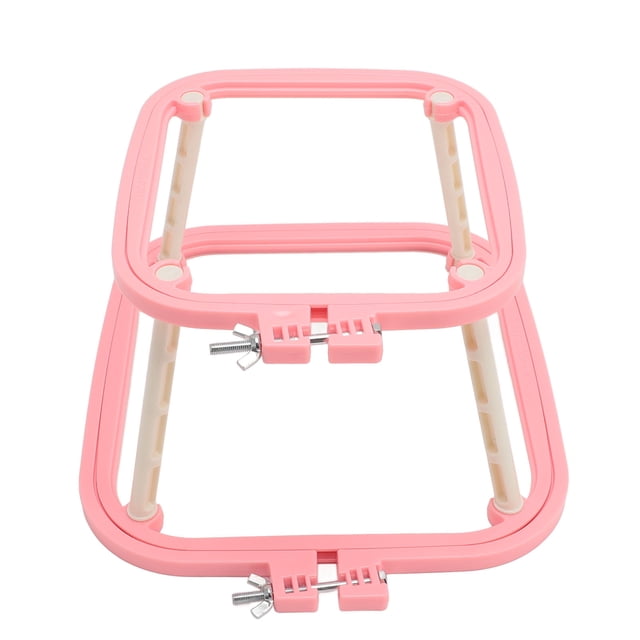 Double Layer Embroidery Hoop Secure Connection, Multi Purpose, Compact and Portable for Fabric Painting, Punch Needlework, Home Use