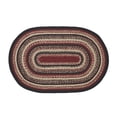 thumbnail image 4 of VHC Brands Jute Rug 24x36 w/Pad, Jute Area Rug, Accent Rug, Floor Decor, Braided, Connell Collection, Oval 24x36, Country Black, 4 of 5