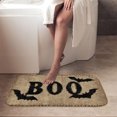 thumbnail image 4 of 1pc Boo Bat Decoration Absorbent Non-Slip Bathroom Thickened Flannel Rug Decor,Soft,Quick Drying,Suitable For Indoor/outdoor Use,Bathrooms,Bedrooms,Kitchens,Terrace,Laundry Rooms,16"x24", 4 of 9