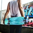 thumbnail image 7 of 44"x10" Skateboard Grip Tape Protector Sheets Nonslip Protection Griptape Sheet for Outdoor Sports Pastel Blue Dandelions, 7 of 7
