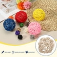 thumbnail image 3 of Uxcell 12 Pcs Wicker Rattan Balls 1.2" Vase Fillers for Home Decoration, Wood, 3 of 5