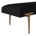 thumbnail image 4 of TOV Furniture Brno Black Velvet Bench with Gold Legs, 4 of 7