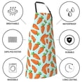 thumbnail image 5 of Naloa Cartoon Carrot Apron Kitchen Aprons with Pockets for Women Men Chef, 5 of 8
