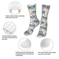 thumbnail image 3 of Bingfone Colorful Chameleons Prirnt Women's Men's Fun Pattern and Solid Crew Socks-1 Pair Pack-Cool & Classic Novelty Design Gifts, 3 of 7