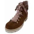 thumbnail image 1 of Agl Women's Furry Ankle Boot Cognac / Powder Ankle-High Leather - 9.5M, 1 of 3