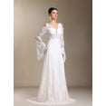 thumbnail image 3 of Vestido de novia bellabarnetten Eren con cuello en V y encaje bohemio, 3 of 5