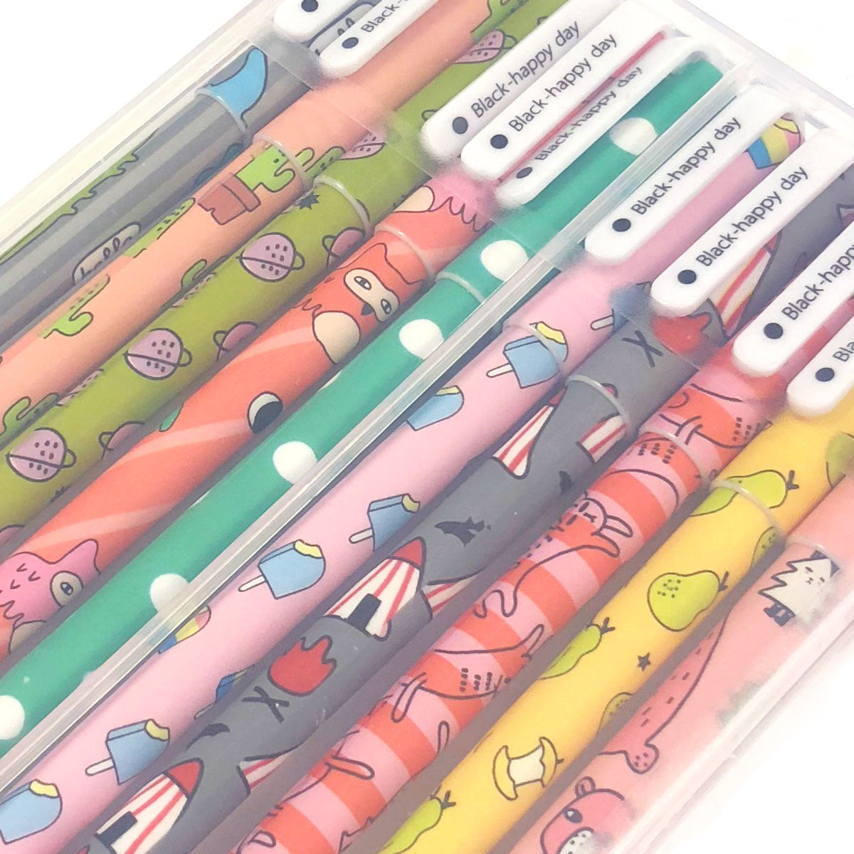 Cute Easter Day Rabbit Gel Ink Pens Fun Pens Roller Ball Fine Point 0.5 MM  Pens Black Gel Ink Ball Point Pens for Kids Students School Office Supplies  8 Pcs (Hamster Pens) 