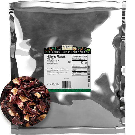 Frontier Co-op Cut & Sifted Hibiscus Flowers, 16 oz