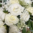 thumbnail image 5 of White Rose and Eucalyptus Wedding Arch Decor - Set of 2, 5 of 6