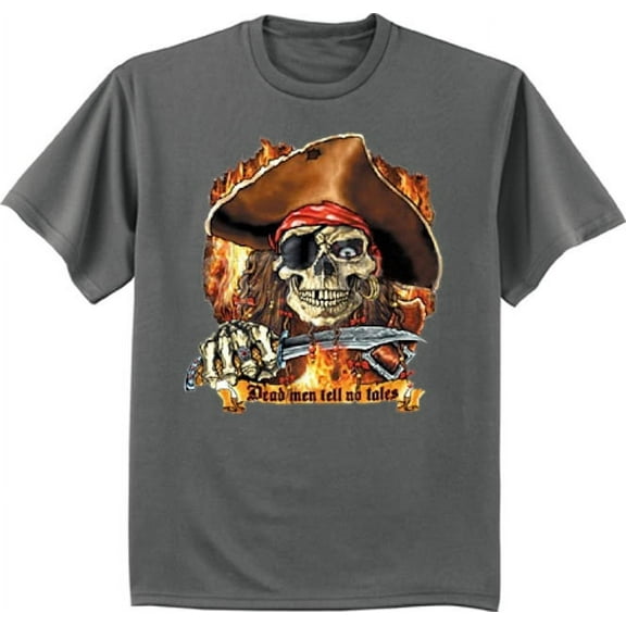 Dead men tell no tales pirate t-shirt graphic tee for men