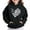 Black, variant on Bnwani Kids Hoodies Girls Long Sleeve Oversized Fleece Sweatshirt Cute Plain Tops Pullover