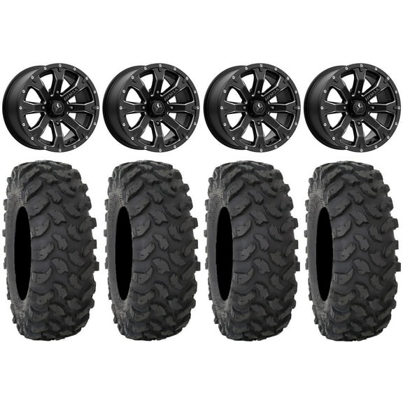 MSA Bounty 14" Wheels Black 32" XTR370 Tires Sportsman RZR Ranger