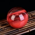 thumbnail image 3 of EOEMY 2Pcs 80mm Natural Red Smelting Quartz Gemstone Ball Crystal Sphere W/ Stand Gift, 3 of 9