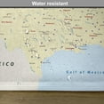 thumbnail image 6 of Ambesonne Map Place Mats Set of 4, America Cities Interstate, Standard Size, Yellow Red Pale Blue, 6 of 6