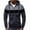 Gray, variant on Mgmyaa Men's Color Block Hooded Fleece Pullover Sweatshirt Athletic Casual Zip Front Jacket with Kangaroo Pockets